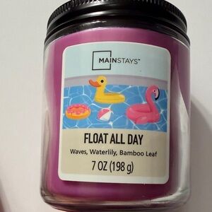 Mainstays Purple Float All Day candle